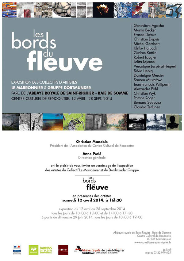 Karte Gruppenausstellung les bords du fleuve